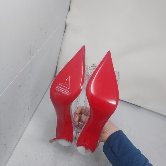 Christian Louboutin Jelly Strass Bow Wedding Crystal PVC Pump - Picture 2 of 12
